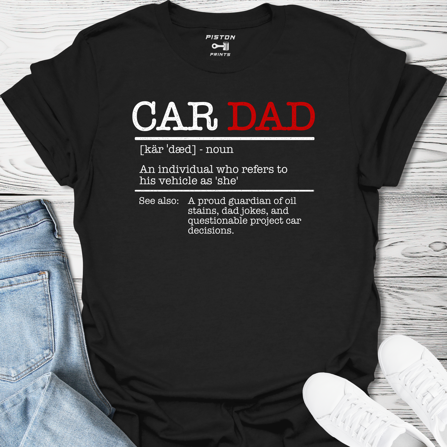 Car Dad Dictionary Definition - T-Shirt