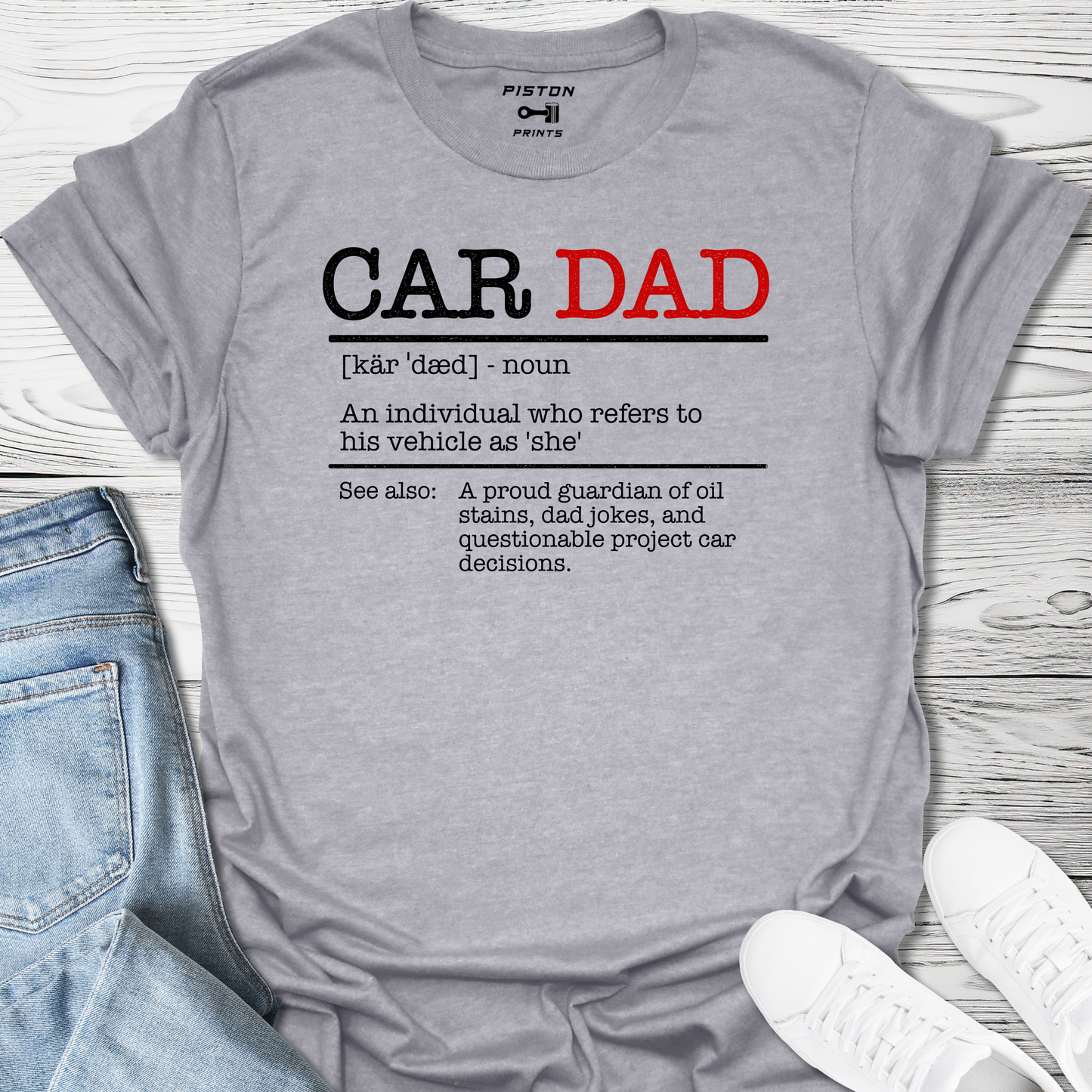 Car Dad Dictionary Definition - T-Shirt