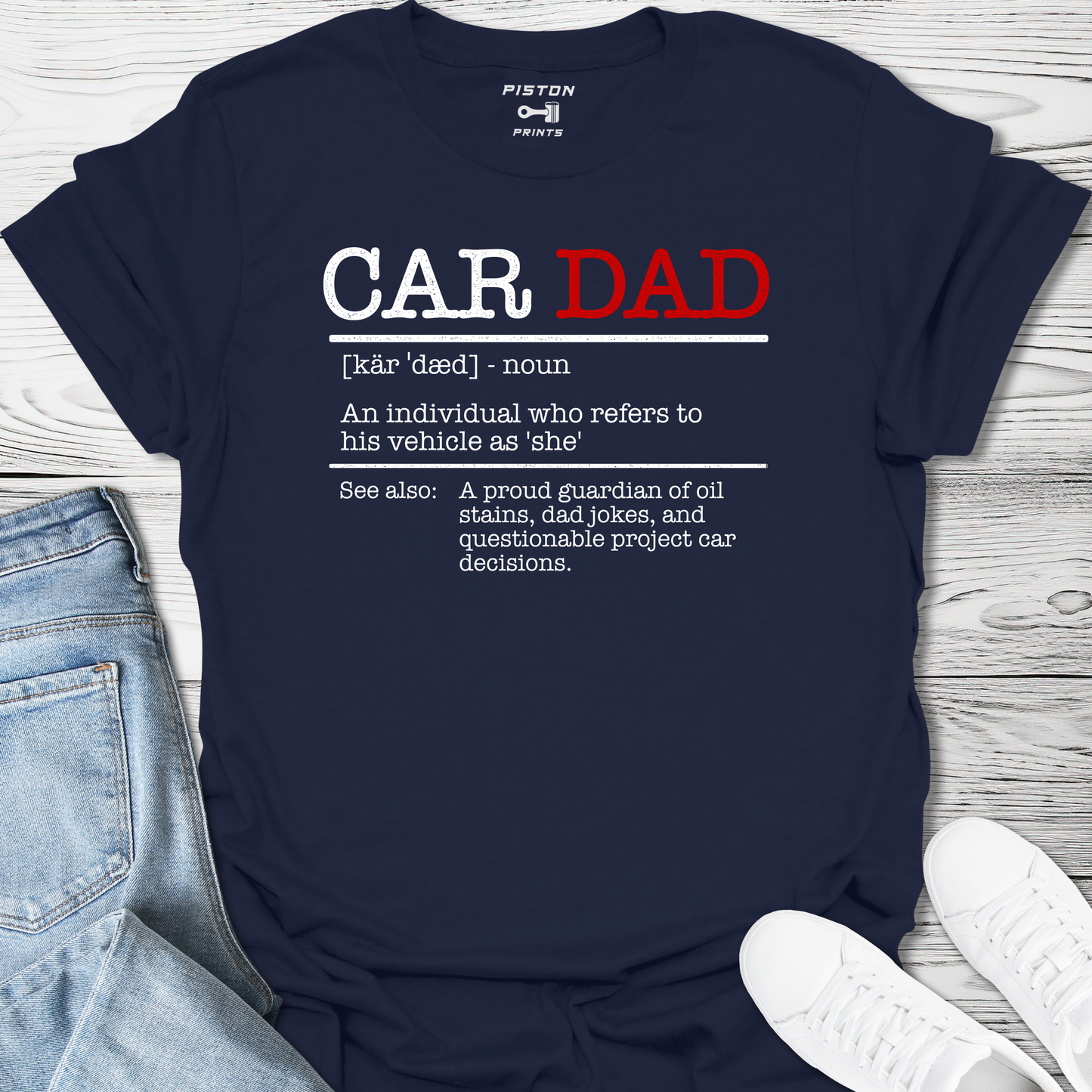 Car Dad Dictionary Definition - T-Shirt