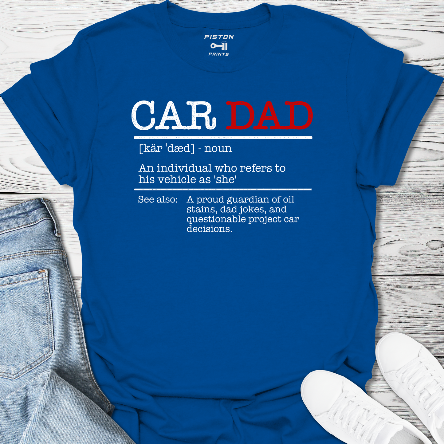 Car Dad Dictionary Definition - T-Shirt