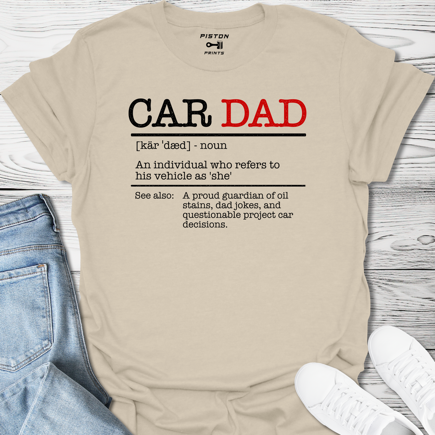 Car Dad Dictionary Definition - T-Shirt