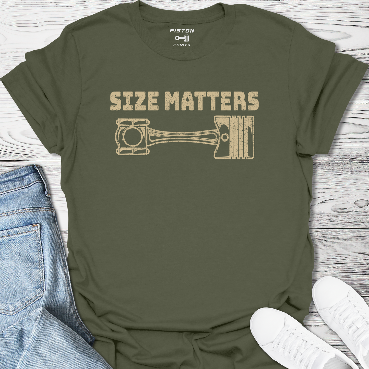 Size Matters (Piston) - T-Shirt