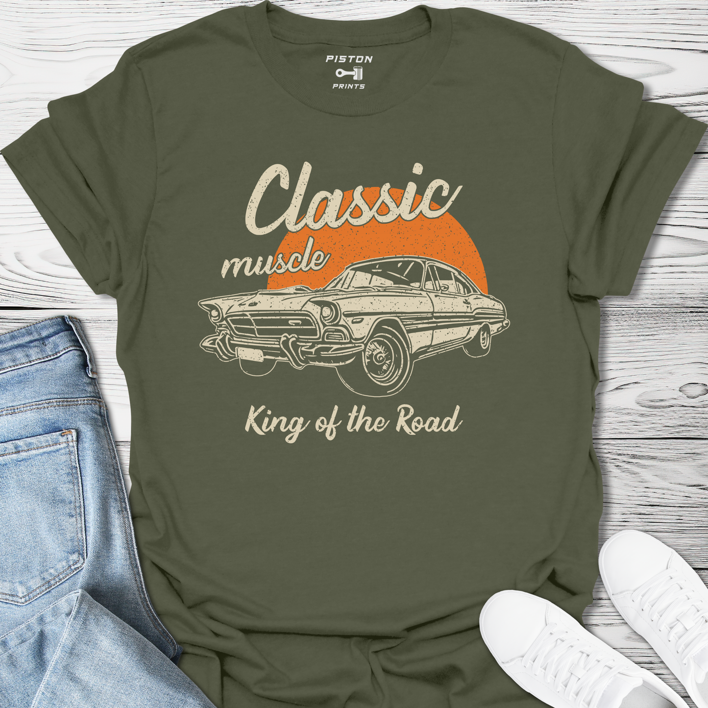 Classic Muscle King of the Road- T-Shirt