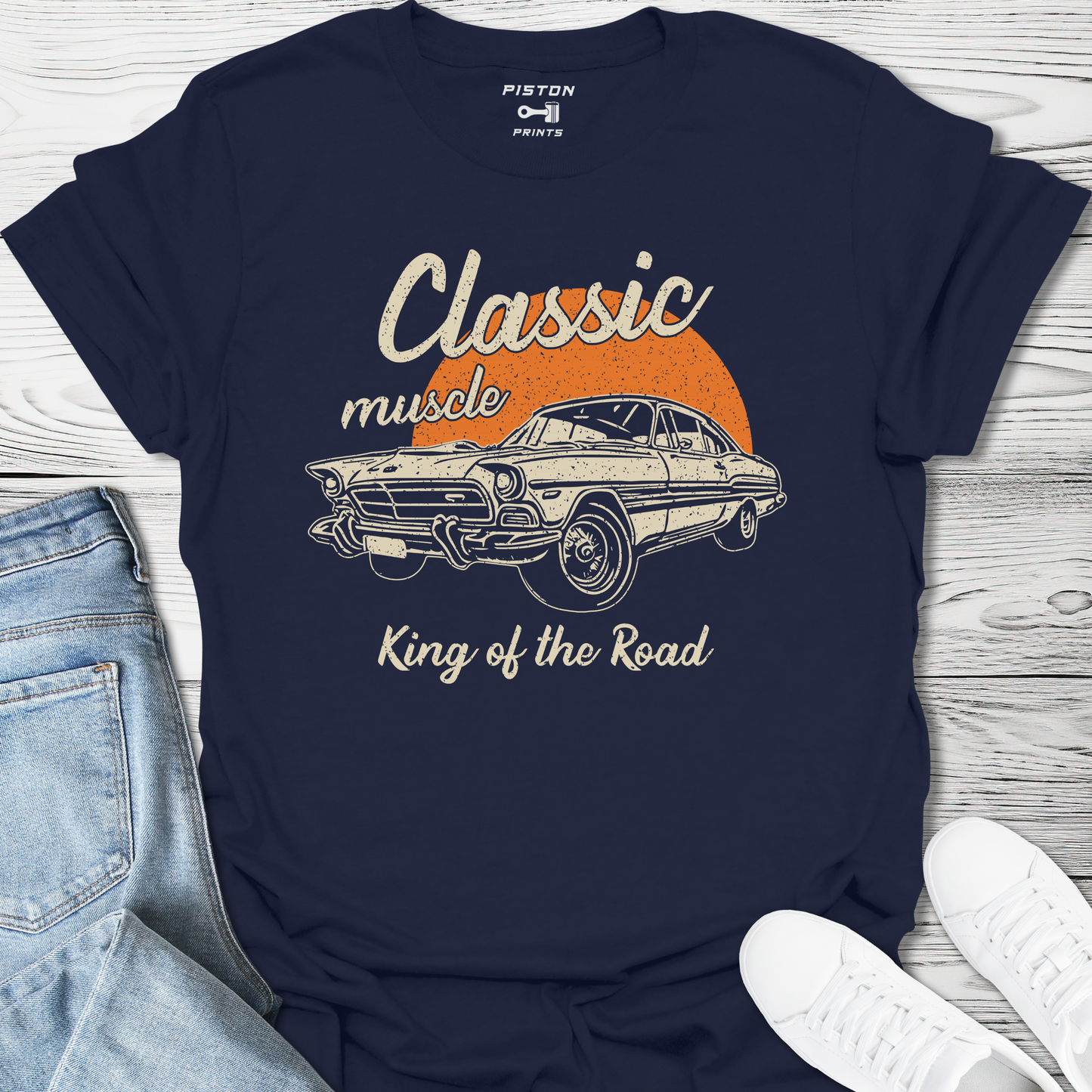 Classic Muscle King of the Road- T-Shirt