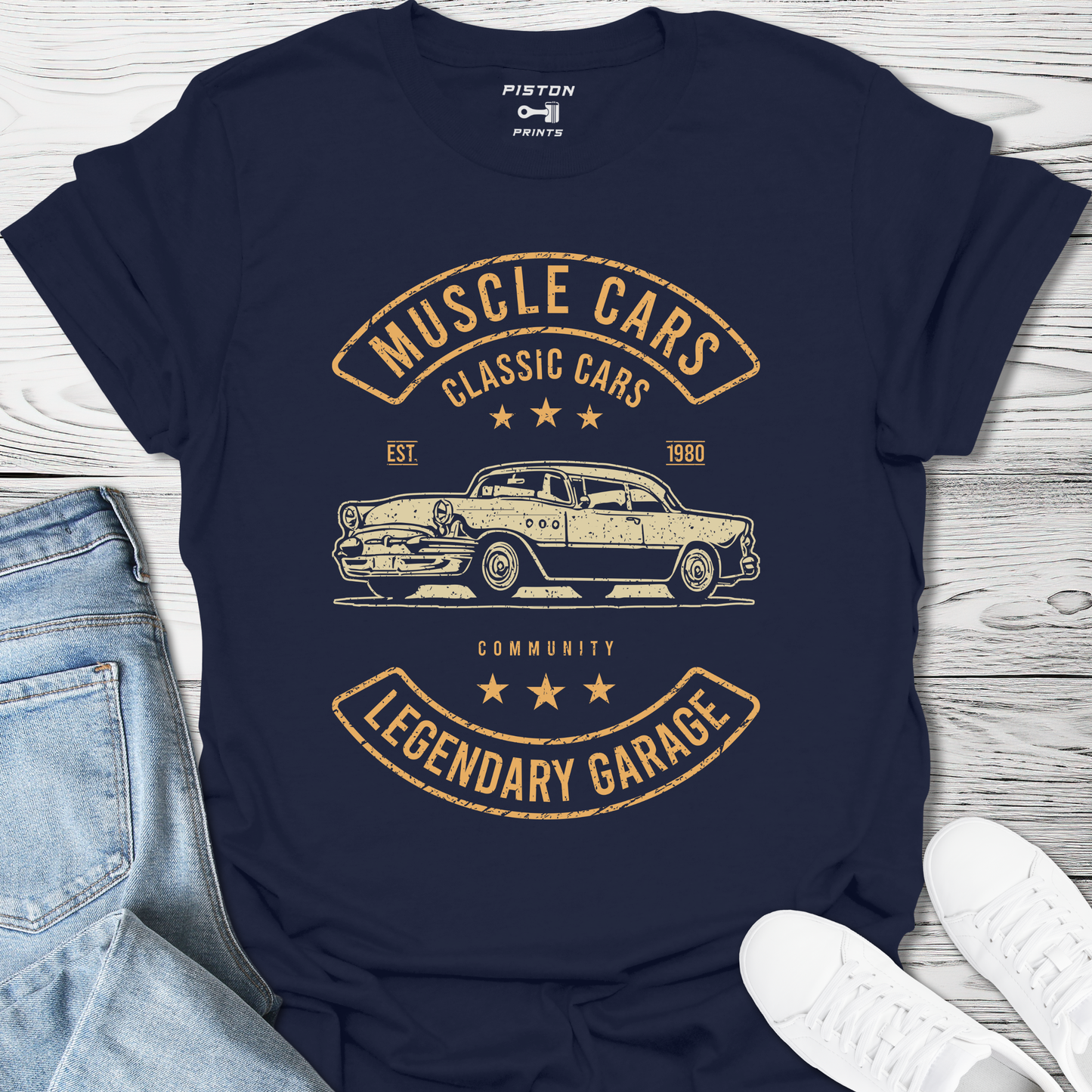 Muscle Cars Legendary Garage - T-Shirt