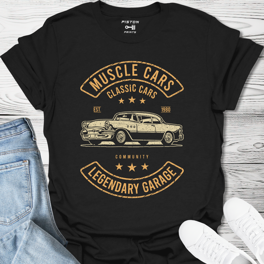 Muscle Cars Legendary Garage - T-Shirt